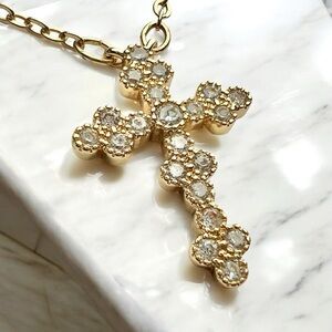 Elegant Gold Cross Necklace